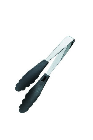 Rakuten - 田辺金具　抗菌耐熱 ストッパー付マルチトング ブラック235　1368
