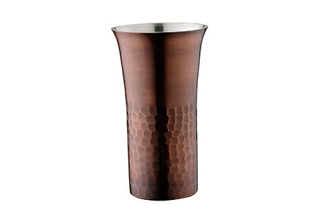 樂天商城 - 田辺金具　華 タンブラー ストレート 槌目 140ml ブロンズ 4710