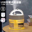 【楽天1位獲得】USB加湿器 ミニ加湿器 卓上加湿器 超音波式加湿器 50ppm以下 充電式 ディフ ...