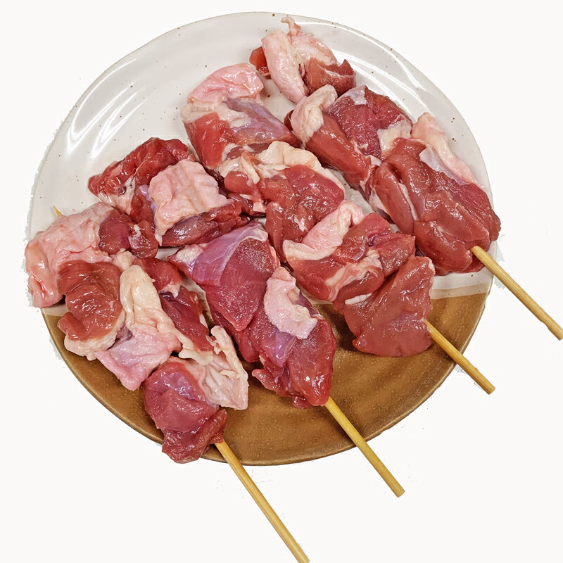 合鴨もも串 40g×20本 外国産 (15cm丸串)(pr)(49231)【カモ かも】 かも肉 家庭用 おにく 鴨肉 カモ肉 ..