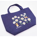 GuGuWorld グーグーワールド ランチトートバッグ 柴犬&花柄 スカイブルー地 W30×H19×10cm