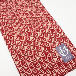 和 ハンカチ バンダナ 青海波柄 日本製 53×53cm 透明袋入り 三角巾 スカーフ 男女兼用 ハンカチ ハンカチーフ 和雑貨 2