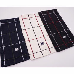 POLO ポロ タオルハンカチ メンズ 格子柄 抗菌防臭 あぶら取り&超吸水 24×25cm
