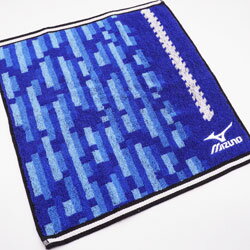 ミズノ ハンドタオル ブランド ブルー系 34×35cm ビジネス 学生 男女 スポーツ プチギフト おしゃれ 小物雑貨