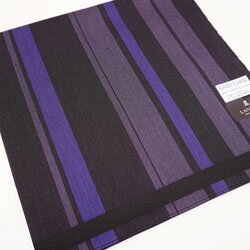 Cotton - LANVIN COLLECTION ランバン ハンカチ メンズ ストライプ 日本製 47×47cm ブラック ビジネス 学生 男性 紳士 プチギフト