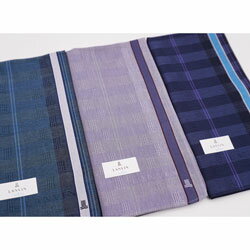 LANVIN オンブルー ランバン ハンカチ メンズ ロゴ 日本製 47×47cm ビジネス 学生 男性 紳士 プチギフト