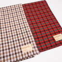 ハンカチ バンダナ チェックA柄 日本製 53×53cm 透明袋入り 掃除 料理 お弁当包み 行事 御礼 御返し プチギフト まとめ買い