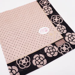 CLATHAS クレイサス ハンカチ レディース 大判ガーゼ プチドット＆フチロゴ柄 日本製 58×58cm ビジネス 学生 おしゃれ プチギフト