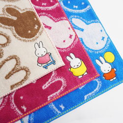 Rakuten - ミッフィー miffy タオルハンカチ お顔柄 25×25cm 学生 女性 子供 プチギフト かわいい 小物雑貨