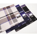 LANVIN COLLECTION ランバン ハンカチ メンズ チェック柄 日本製 47×47cm ビジネス 学生 男性 紳士 プチギフト