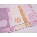 LANVIN タオルハンカチ レディース バラ柄刺繍 25×25cm 女性 婦人 ビジネス カジュアル プレゼントギフト好適品