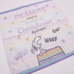 スヌーピー ハンドタオル Feelin groovy 34×35cm 日本製 ビジネス 学生 女性 婦人 御礼お返し プチギフト おしゃれ 小物雑貨