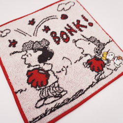 Rakuten - スヌーピー タオルハンカチ キャラクター オフホワイト 25×25cm かわいい