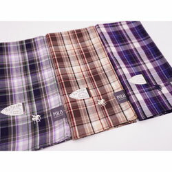 メンズ　ハンカチ　ブランド　ポロ　50×50cm　綿100％　マレーシア製 大人っぽいおしゃれなハンカチ　しわになりにくい加工　 外出時に毎日の必需品　エチケットとして。洗い替えに ボーダーやチェック柄、色味も定番色で合わせやすい。 お世話...