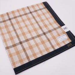 DAKS ダックス ハンカチ メンズ 格子柄 形態安定加工 日本製 47×47cm