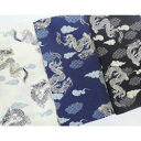 和柄 ハンカチ バンダナ 龍 日本製 53×53cm 透明袋入り 御礼 御返し プチギフトに その1