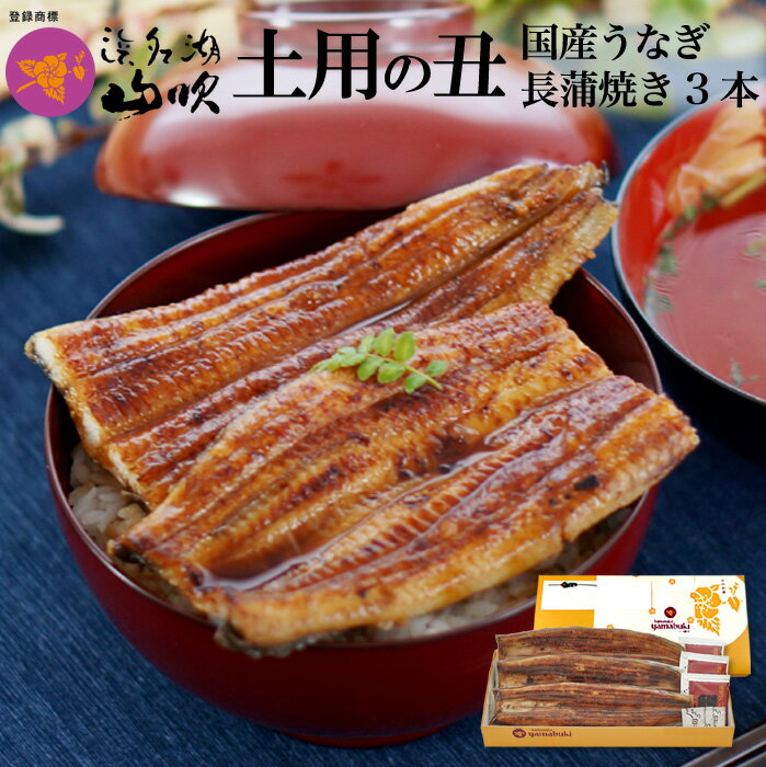 土用の丑【うなぎ専門店 浜名湖山吹】 国産 ふっくら うなぎ の長蒲焼き3人前