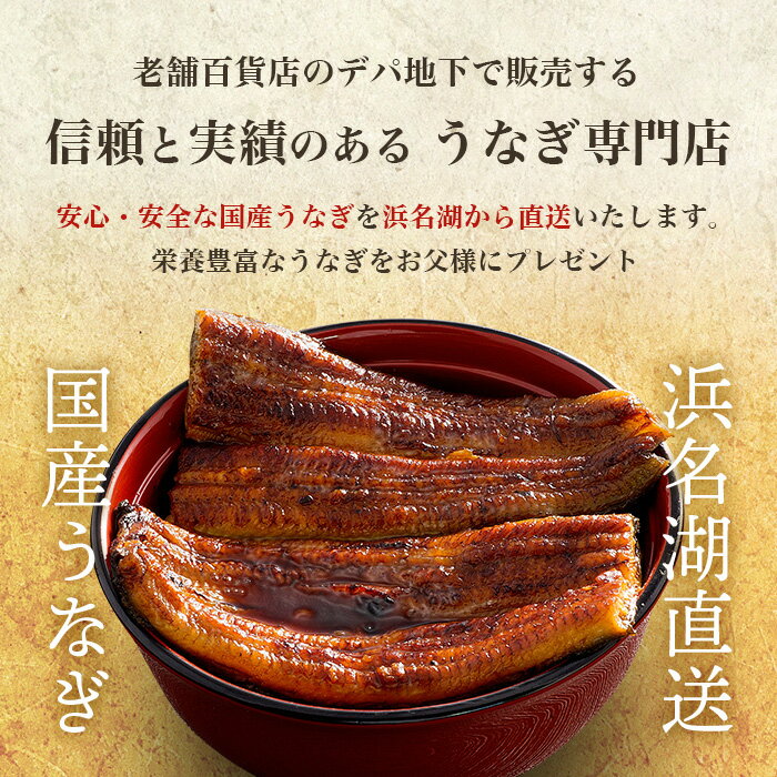 父の日ギフト［うなぎ専門店 浜名湖山吹］送料無料 冷蔵でお届け！国産うなぎ の ...
