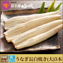 朝焼きうなぎ【うなぎ専門店 浜名湖山吹】活うなぎ長白焼き 【大】125gサイズ3本 S140-3 о_老舗デパ地下鰻屋の国内産の、うなぎ。お祝い ギフト 贈り物...