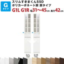スリムすきまくんSSD Gポリカーボネート扉 扉タイプ 幅31〜45cm 奥行42cm 高さ180.2cm G1L G1R セミオーダー オーダー家具 キッチン...