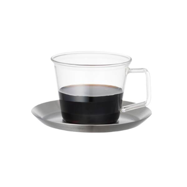 コーヒーカップ&ソーサー　CAST　ステンレス　23085 一人暮らし ひとり 一人 二人暮らし【北海道・沖縄・離島配送不可】