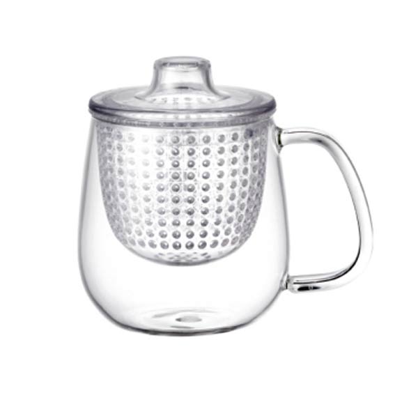 ティーカップ UNIMUG ユニティ M 450ml ガラス 一人暮らし ひとり 一人 二人暮らし【北海道・沖縄・離島配送不可】