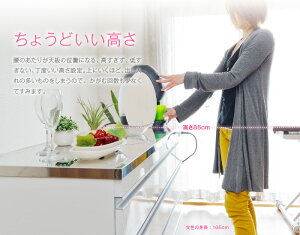 【送料無料】ステンレス天板の頑丈キッチンカウンターCOOLITH90プレミアム高さ85センチ(アイランド対面カウンターキッチンカウンターキッチン薄型カウンター下収納完成品間仕切り鏡面食器棚作業台アイランドキッチン)