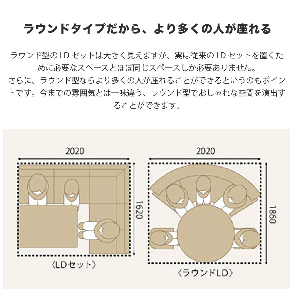 ラウンドチェア 単品 幅203cm ダイニングベンチ 半円 ラウンド型 円形 背もたれ ドライクリーニング可 カバーリング仕様 ナチュラル ブラウン ラバーウッド 無垢材 天然木 ダイニング ソファ 2人～4人掛け ダイニングチェア 大川家具 [3]