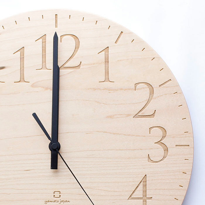 ヤマト工芸 MUKU エン メープル YK15-102 壁掛け時計 シンプル モダン おしゃれ かわいい 掛け時計 掛時計 ウォールクロック CLOCK 時計 日本製 一人暮らし ひとり 一人 二人暮らし [2]