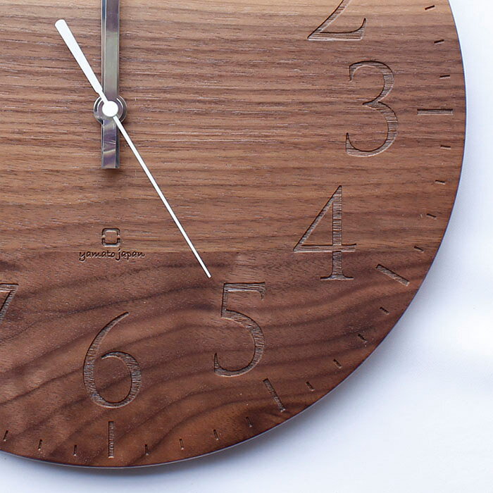 ヤマト工芸 MUKU エン ウォールナット YK15-102 壁掛け時計 シンプル モダン おしゃれ かわいい 掛け時計 掛時計 ウォールクロック CLOCK 時計 日本製 一人暮らし ひとり 一人 二人暮らし