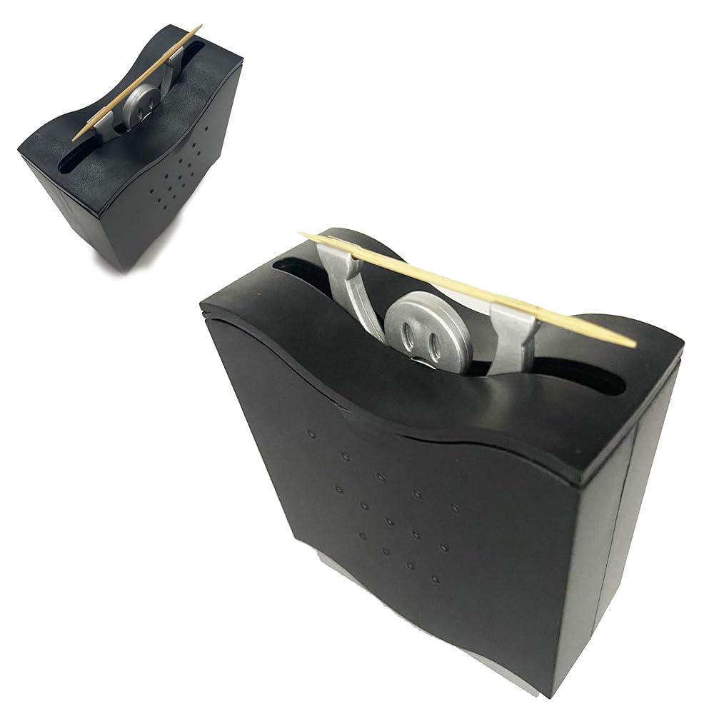 ピュアシーク 爪楊枝 つまようじ入れ 爪楊枝ケース ワンプッシュ おしゃれ 楽しい 自動 ガジェット ディスペンサー 2個セット 卓上