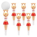 ピュアシーク ゴルフ ティー ゴルフティー ロングティー 初心者 おもしろ ゴルフグッズ 置き型 曲がらない 練習 景品 6本セット