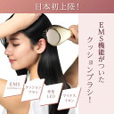 史上初EMSを搭載したクッションブラシ 頭皮ケア 潤いをキープするマイナスイオン 水分子に包まれたマイナスイオンが髪表面を潤いでコーティング 静電気OUT 赤色...