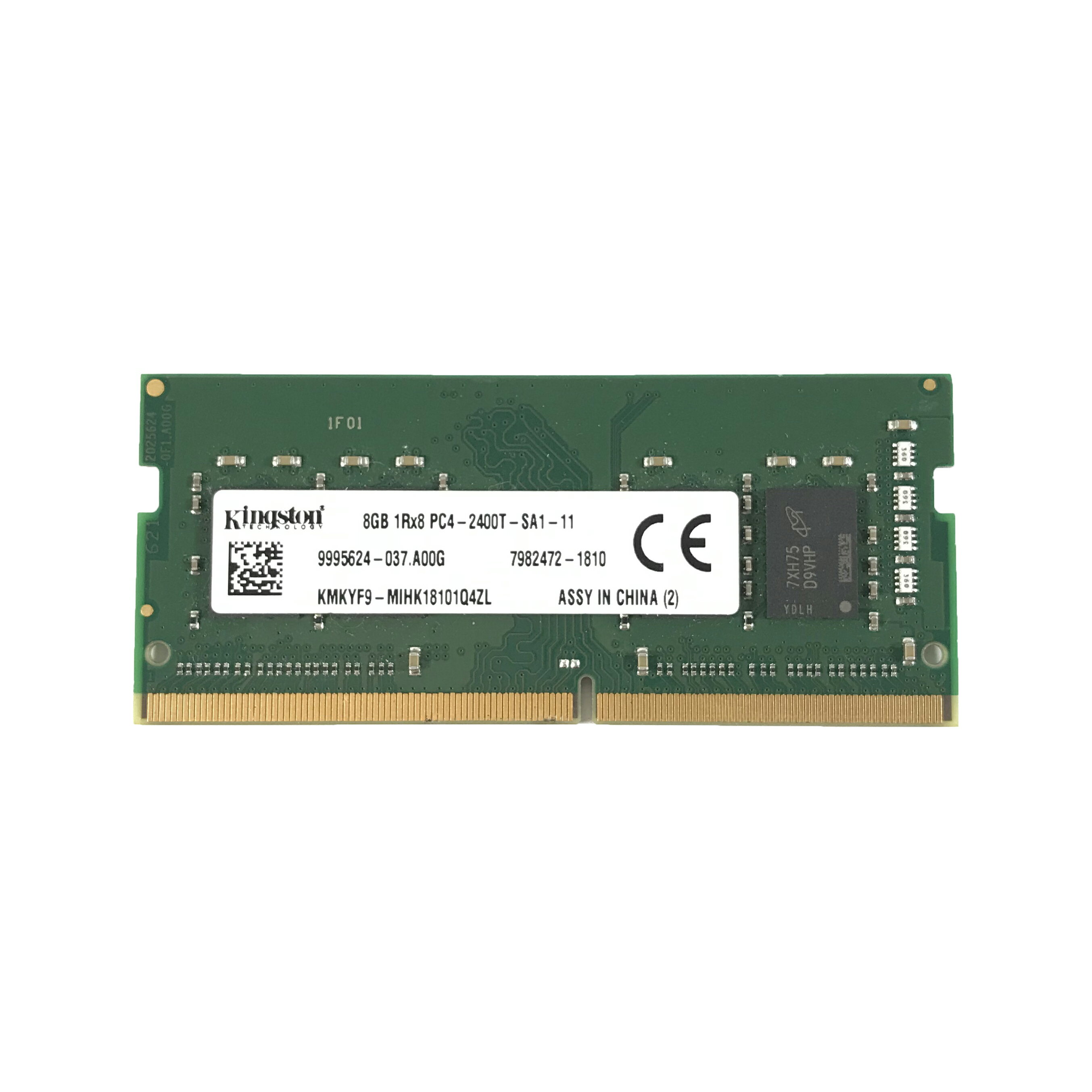 R071-Kingston 8GB 1RX8 PC4-2400T メモリ 1点 キングストン 9995624-037.A00G 増設メモリ ノートPC用メモリ　両面実装★送料無料【中古動作品】