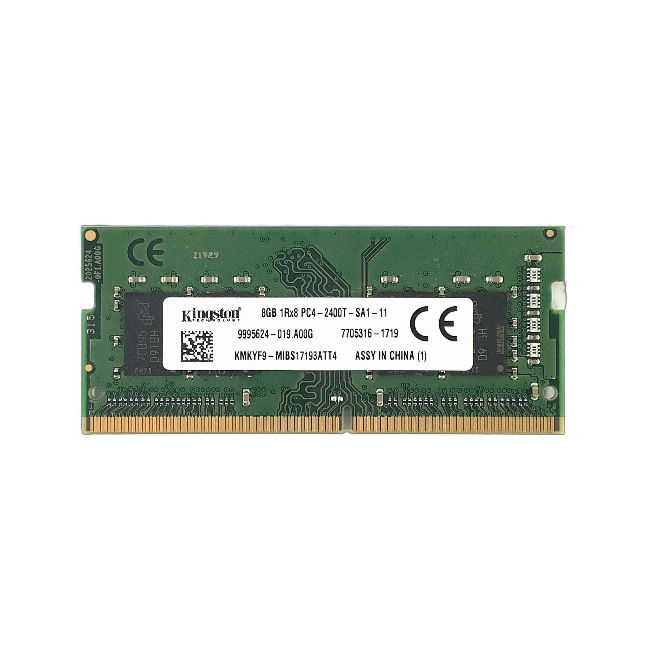 R071-Kingston 8GB 1RX8 PC4-2400T メモリ 1点 キングストン 9995624-037.A00G/9995624-038.A00G/9995624-019.A00G 増設メモリ ノートPC用メモリ　両面実装★送料無料★【中古動作品】