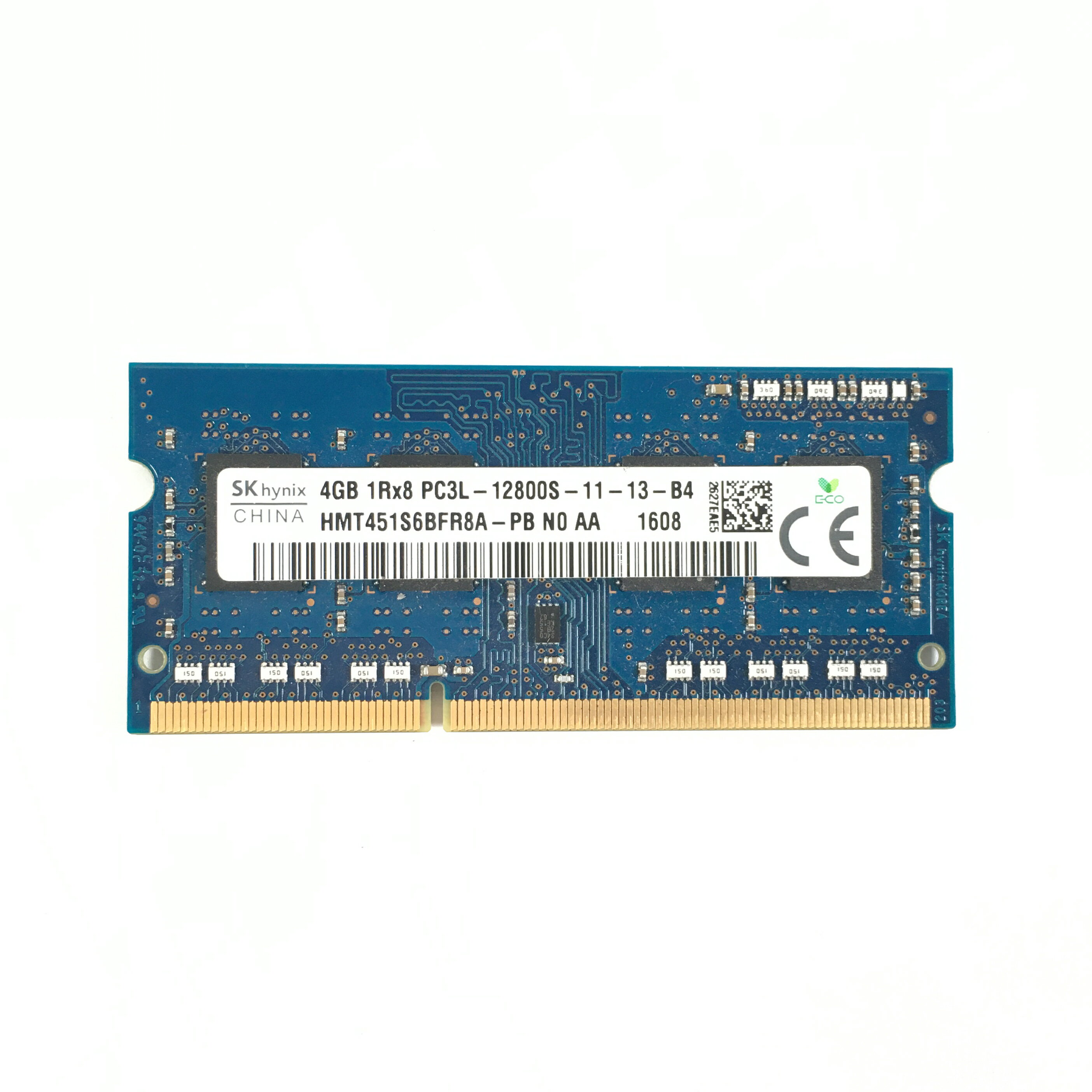 SK hynix 4GB 1Rx8 PC3L-12800Sメモリ 1点 ノートパソコン ノートPC用 メモリ 増設メモリ(DDR3L-1600) 240pin SO-DIMM 低電圧仕様 1.35..