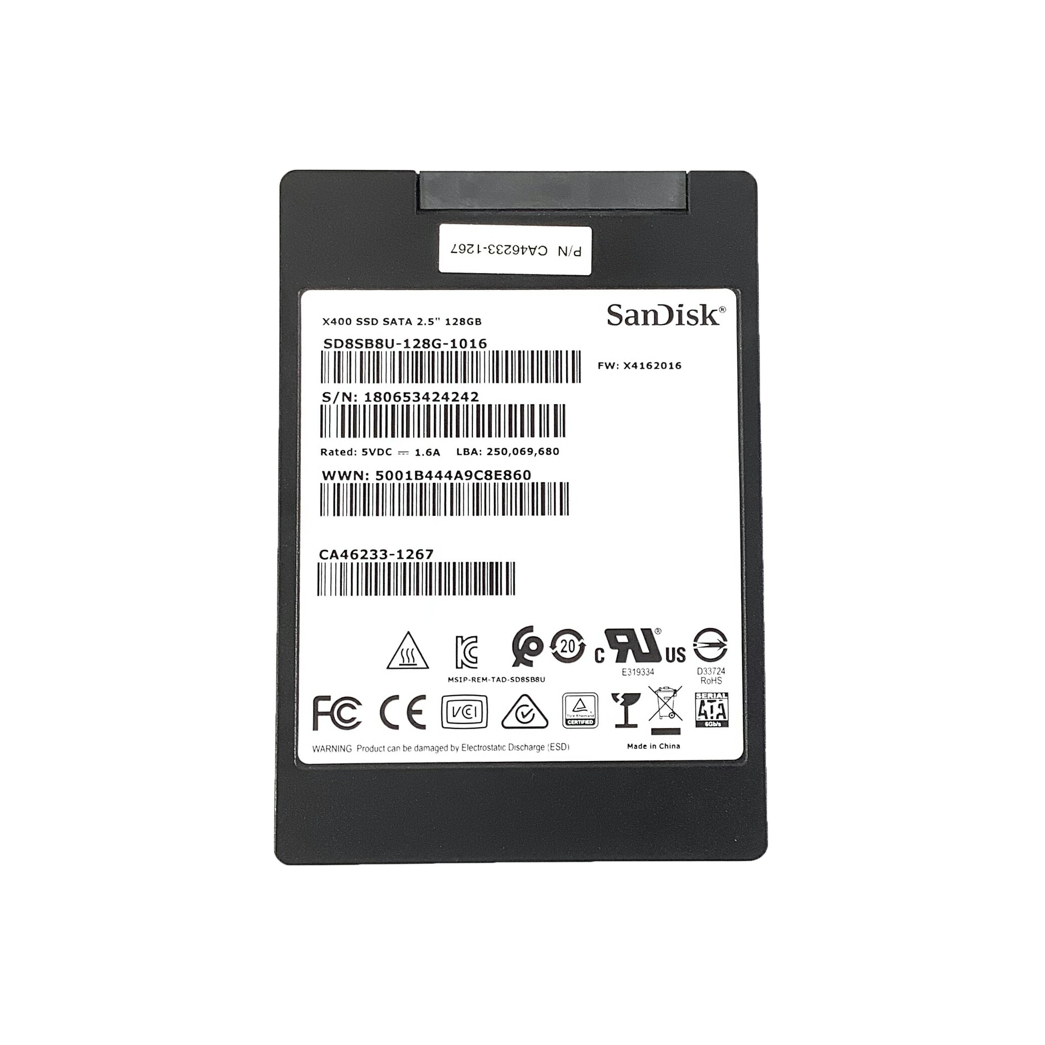 SanDisk X400 2.5インチ 128GB SATA SSD 1点 