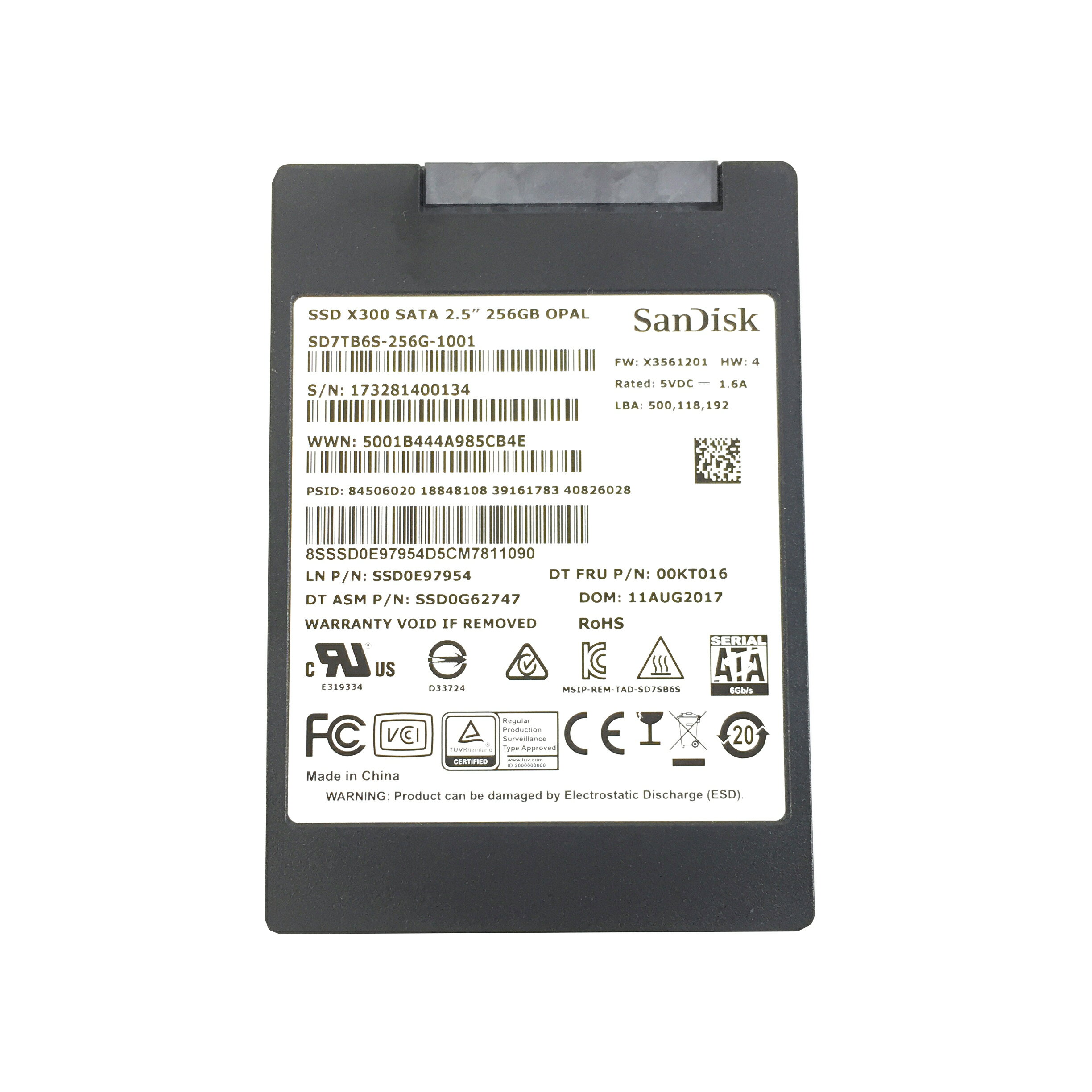 R150-SanDisk 256GB SATA SSD 1点 X300/X300s/X400/X600 2.5インチ★増設SSD★送料無料【中古動作品】