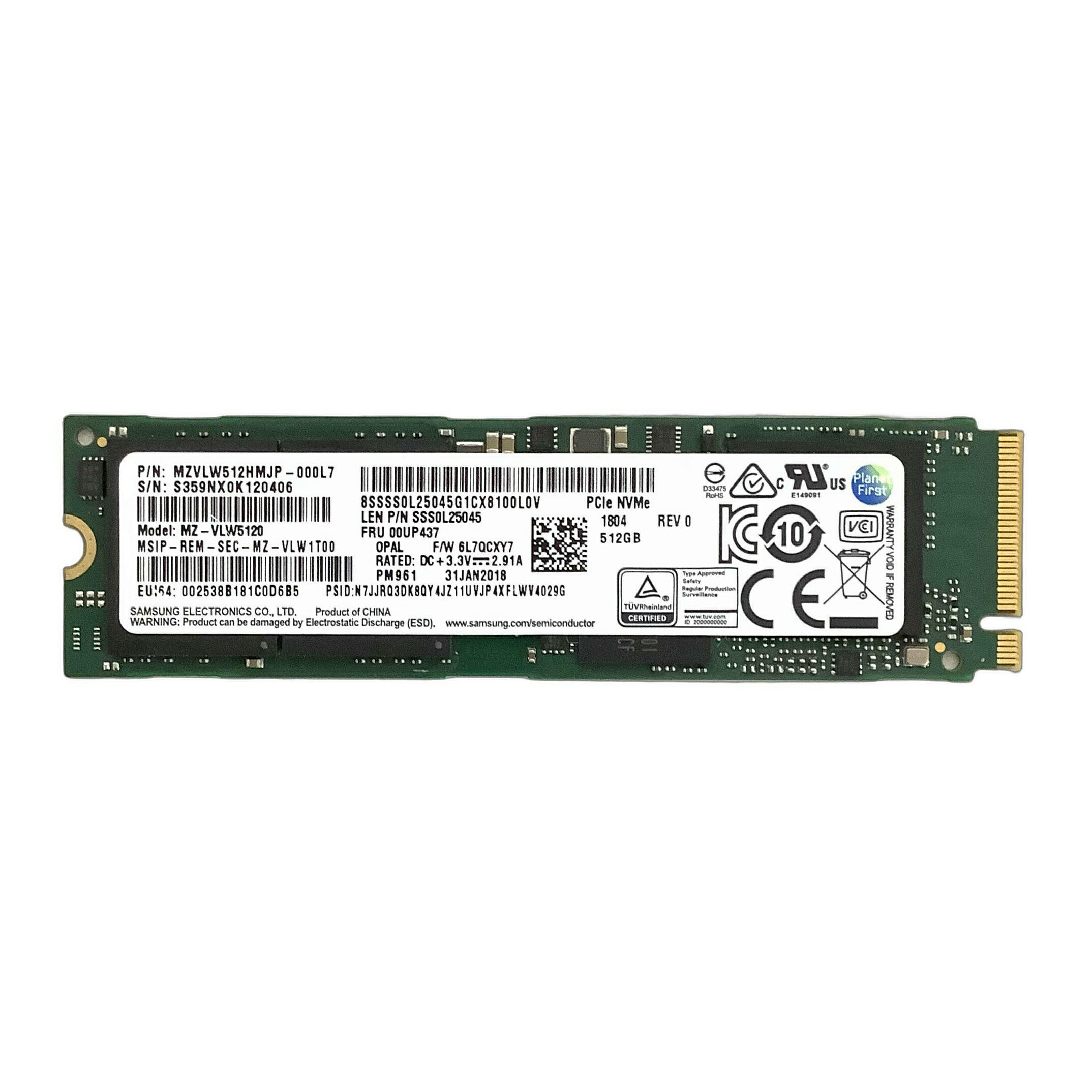 R151-SAMSUNG NVMe 512GB SSD 1�� ���ॻ�� PM981/PM961 ����SSD �Ρ��ȥѥ�������SSD �ǥ����ȥå�PC��SSD ���֡�MZ-VLB5120/MZ-VLW5120 ������̵���������ư���ʡ�