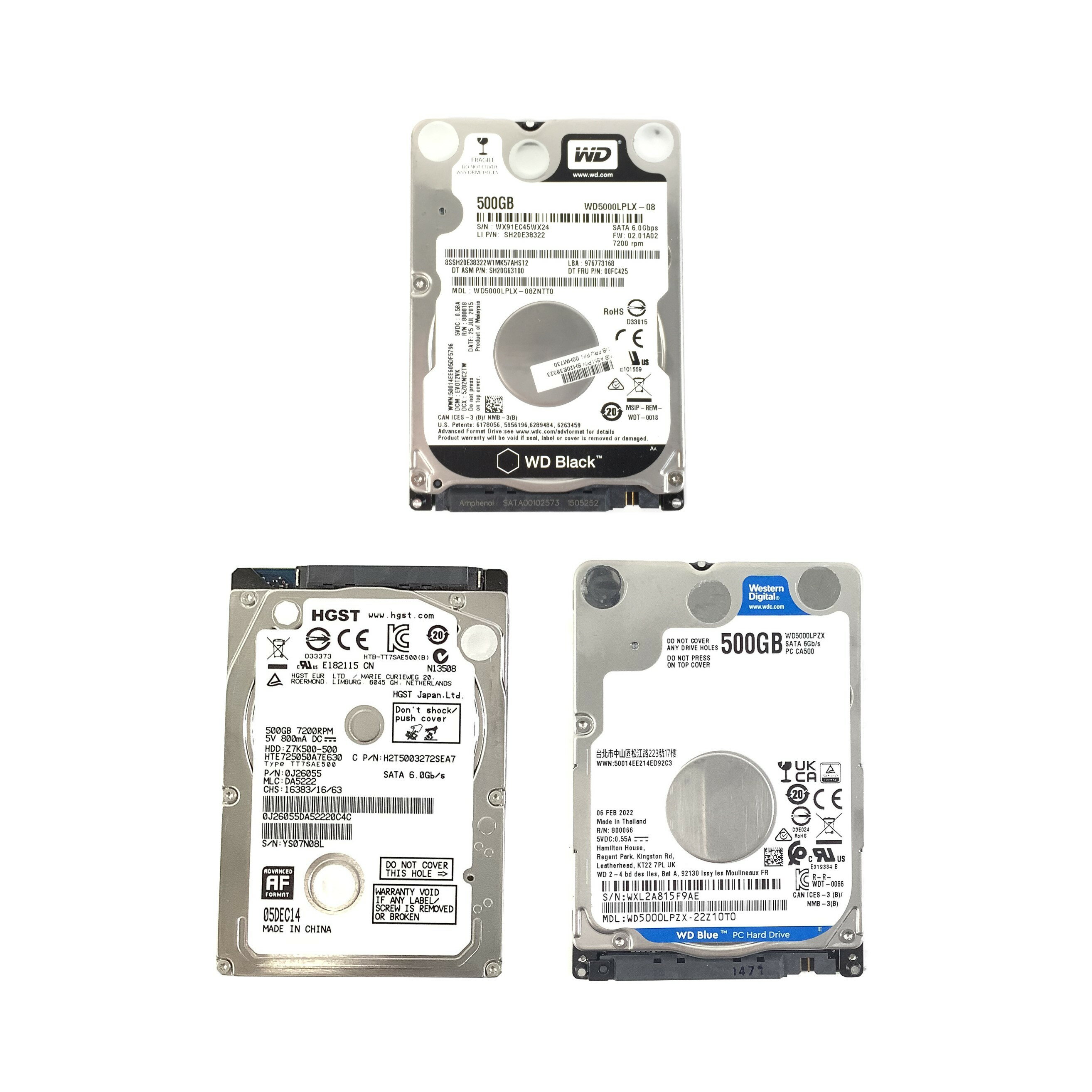 500GB 2.5  SATA HDD 1 7200rpm/5400rpmHDD ΡȥѥHDDưʡۡפ򸫤