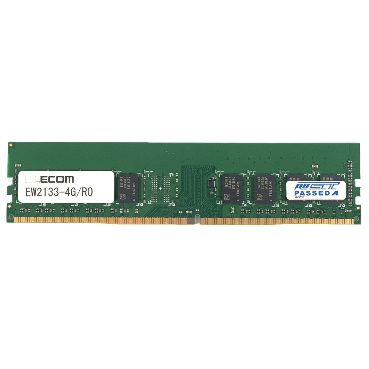 ELECON 4GB DDR4 2133 DIMMメモリ 1点 第4世代 デスクトップパソコン用メモリ 増設メモリ EW2133-4G/RO 型番M4US-4GSSJCRG 片面実装【中古動作品】