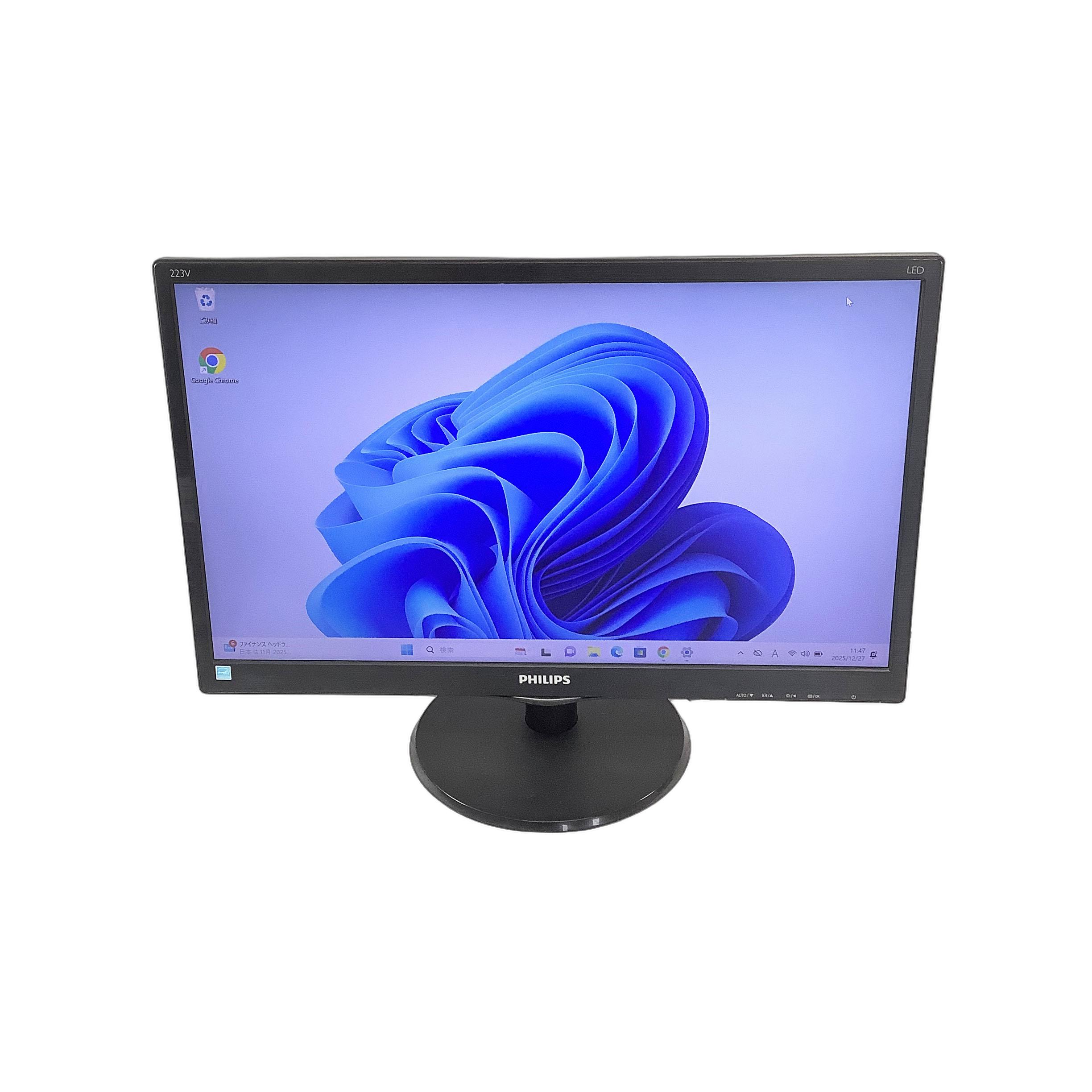 R169-PHILIPS 223V5L 21.5インチ 液晶モニタ 1点 解像度：フルHD (1920x1080) 入力端子：D-Subx1/HDMIx..
