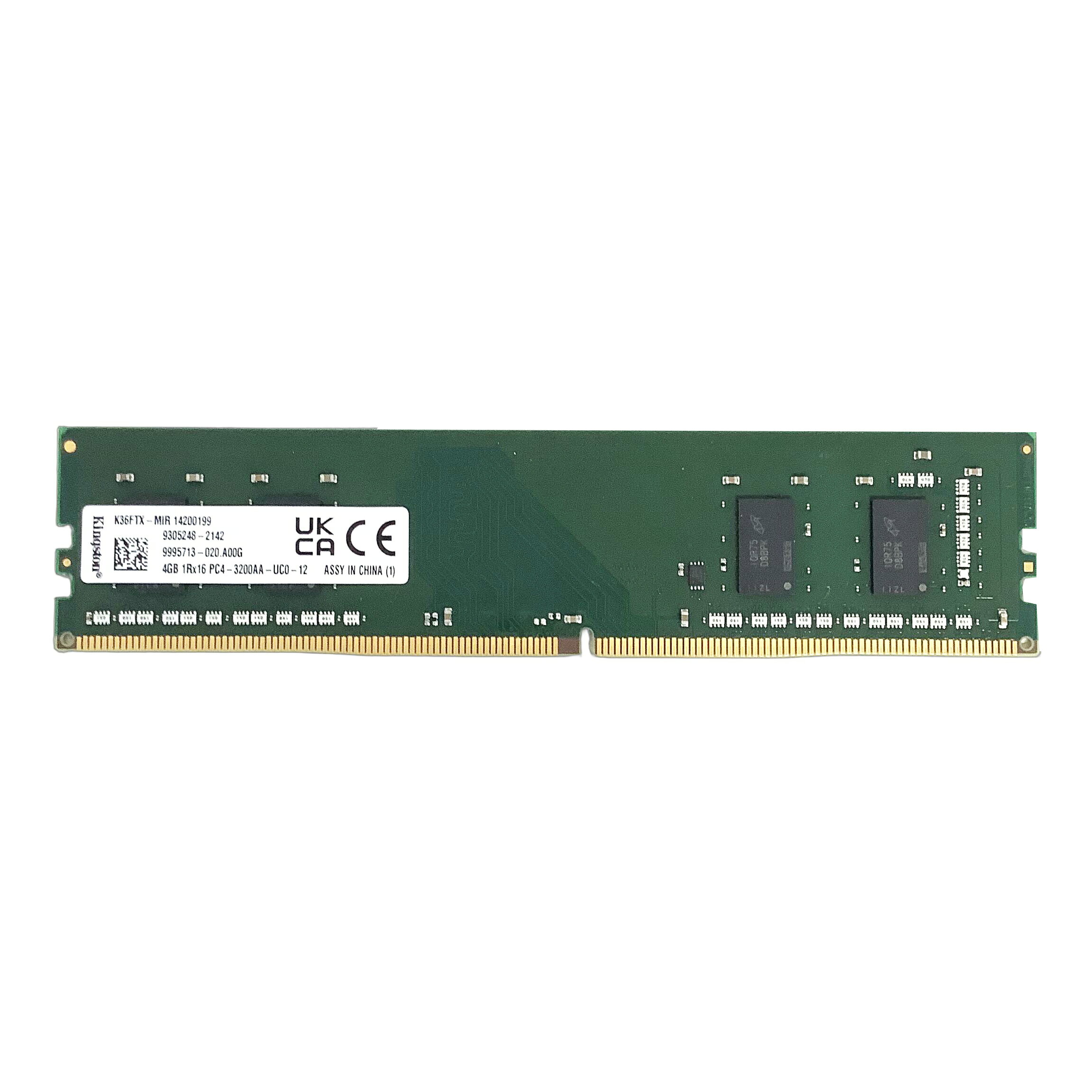 R184-4GB 1RX16 PC4-3200AA メモリ 1点 SAMSUNG/SKhynix/Kingston DIMMデスクトップパソコン用メモリ 増設用メモリ 片面実装(1RX16) 【中古動作品】