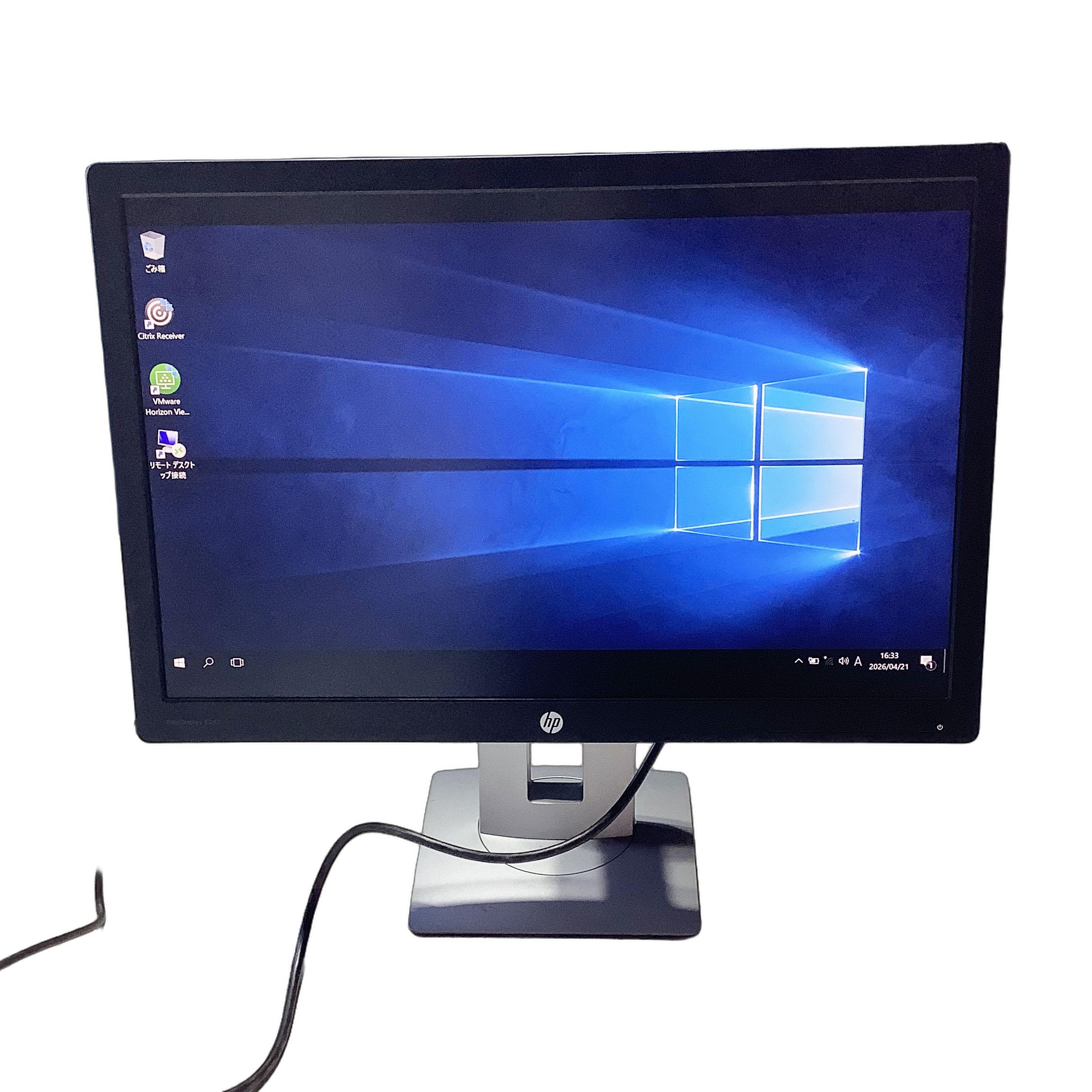 R201-HP EliteDisplay E242 24インチ液晶モニタ 1点 解像度：1920×1200 (WUXGA) 表面処理：ノングレア(非光沢) 入力端子：HDMI ×1/DisplayPort ×1/VGA (D-Sub15) ×1★送料無料★【中古動作品】