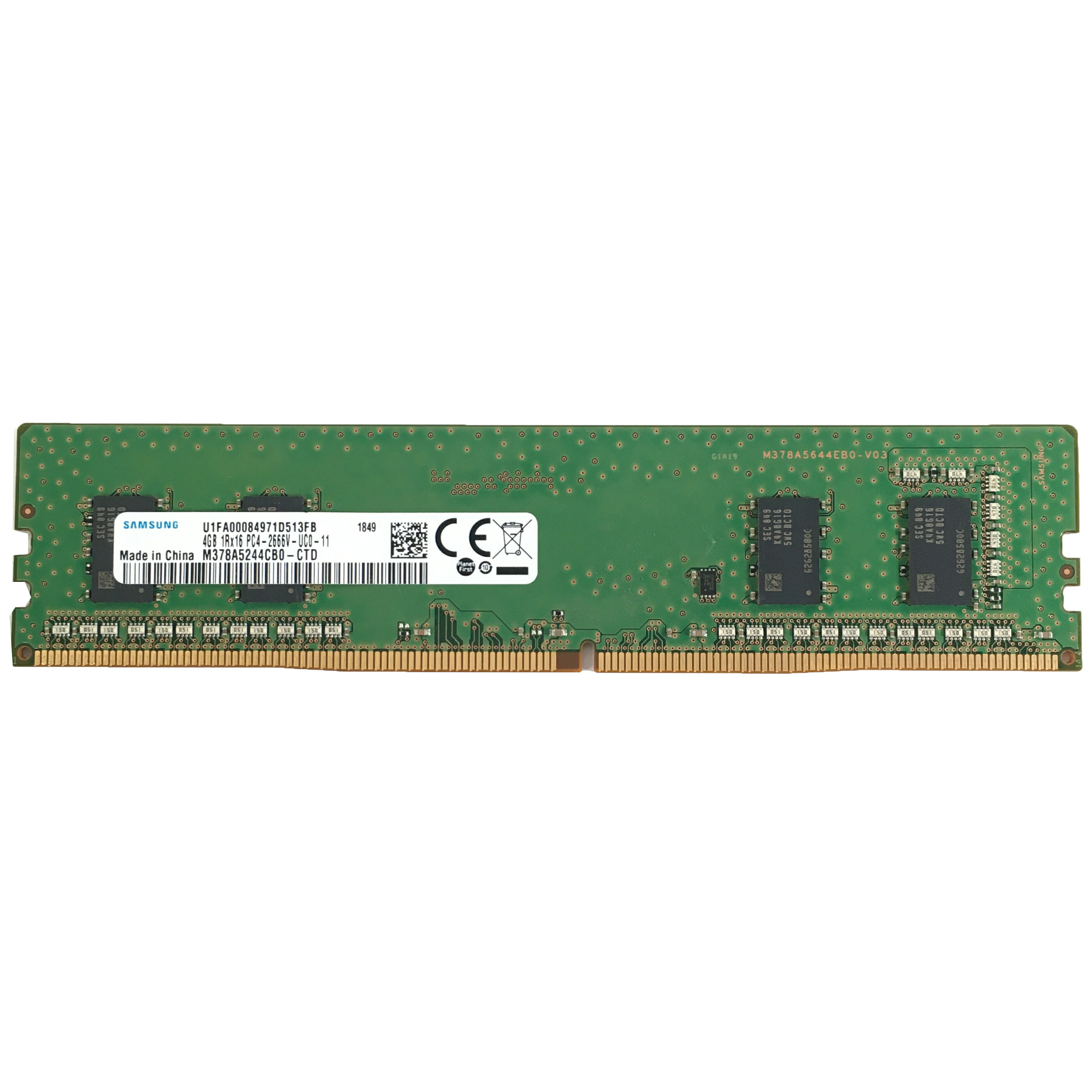 R210-4GB 1Rx16 PC4-2666Vメモリ 1点 (DDR4-2666) SKhynix/SAMSUNG/Micronデスクトップパソコン用メモリ 増設メモリ 片面実装 (1Rx16) 【中古動作品】