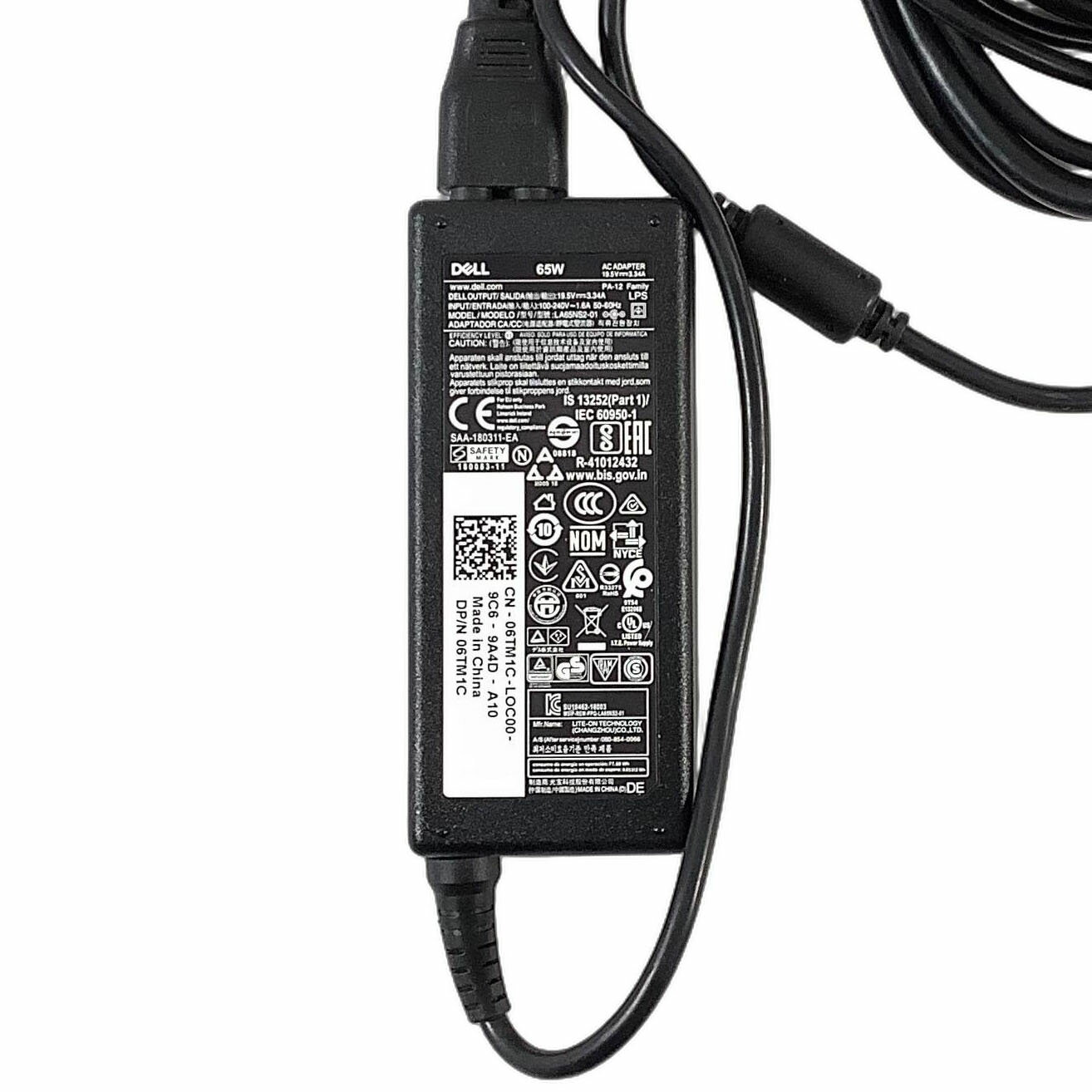 R259-Dell AC �����ץ��� 1�� Dell �Ρ��ȥѥ��������Ÿ� ����:LA65NS2-01 ͢��:100V-240V~1.6A 50-60Hz ͢��:19.5V---3.34A �����ư���ʡ�