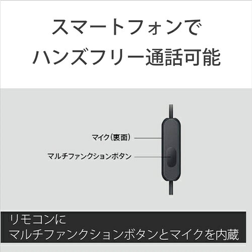 ソニー MDR-EX255AP-B マイク＆コントローラー搭載 ダイナミック密閉型カナルイヤ...