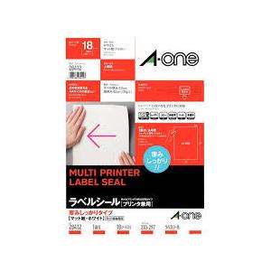 Rakuten - マルチプリンタラベル マルチプリンタラベル A4ノーカット厚口タイプ 18シート