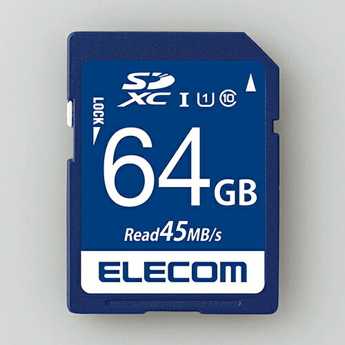 楽天イーウェルネス楽天市場店エレコム MF-FS064GU11R データ復旧SDXCカード（UHS-I U1） 64GB