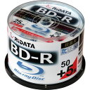 RiDATA BDR130PW4X50+5SPC 一回録画用BD-R ワイドプリントレーベルディスク 1〜4倍速 25GB 50+5枚スピンドルケース